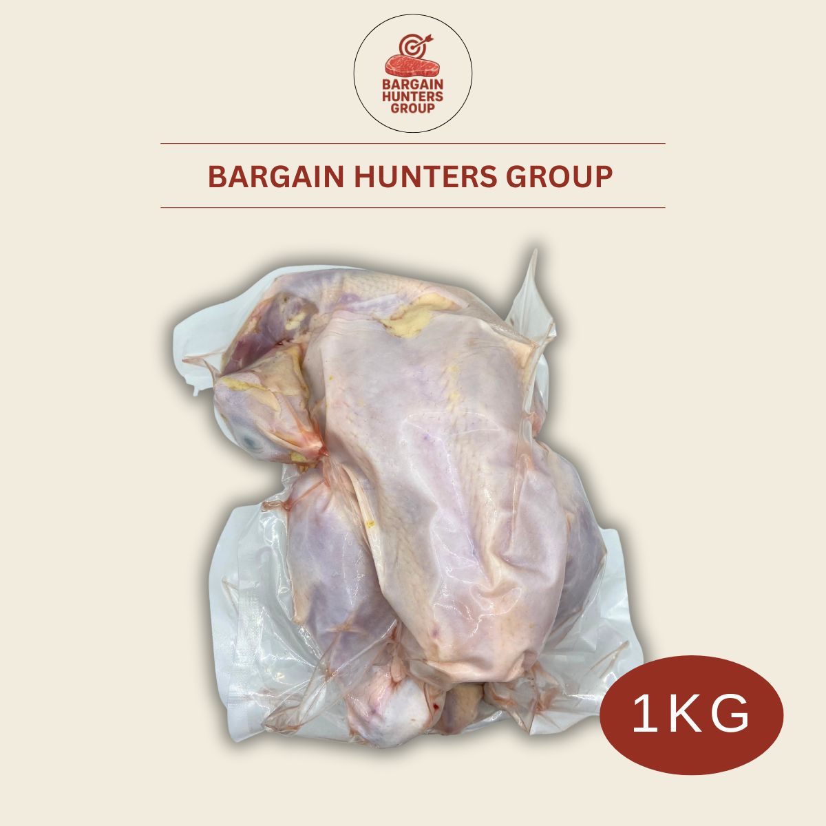 Malaysian Fresh Frozen Whole Chicken 1KG (Halal)